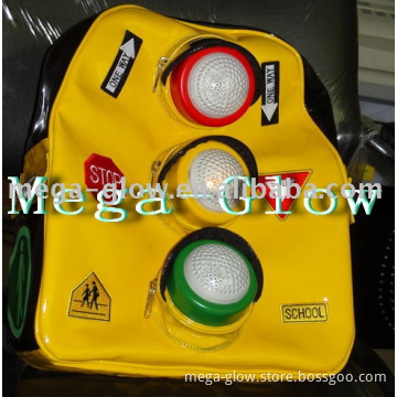 led flashing safety backpack